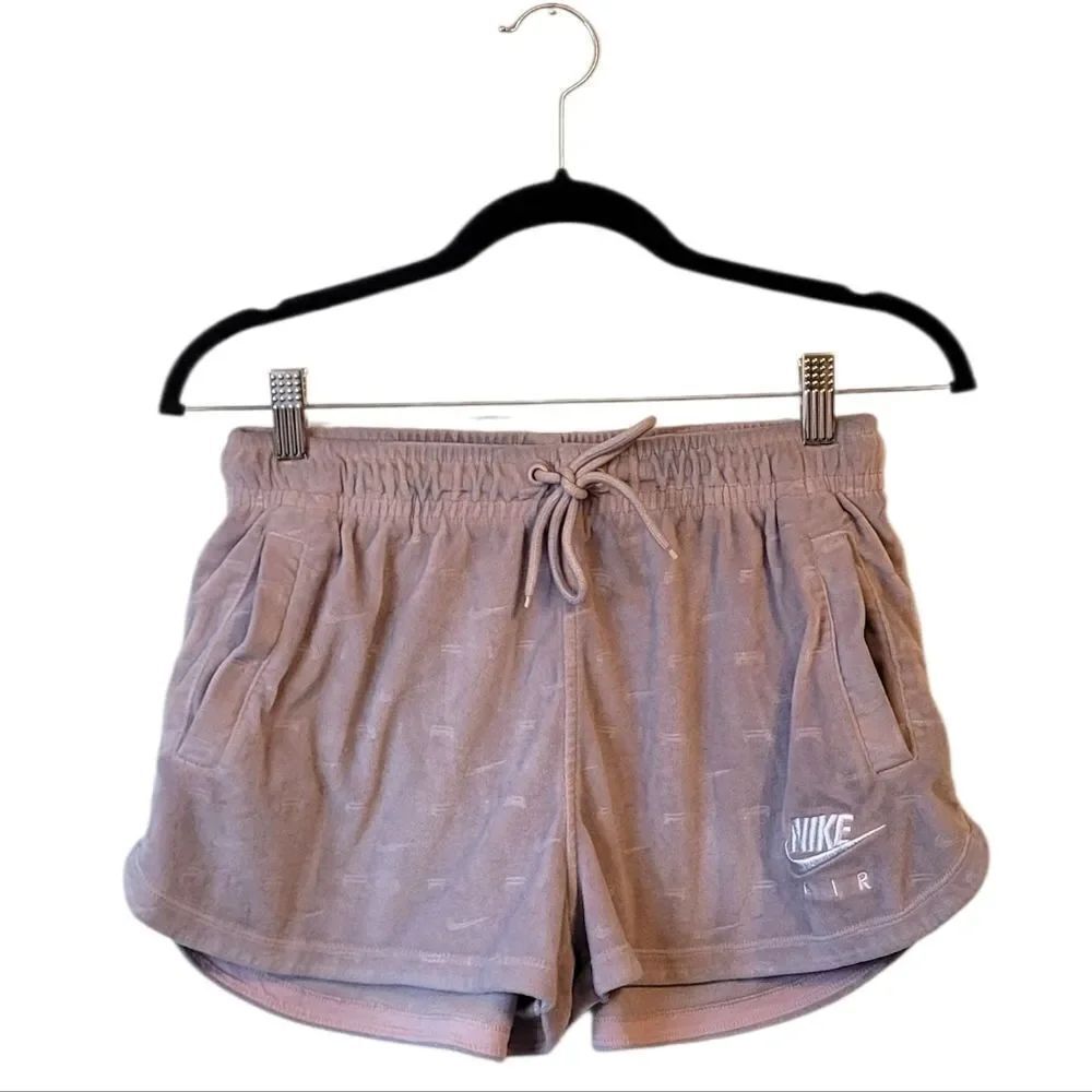 Nike Women's Dusty Mauve Velour Shorts Size S